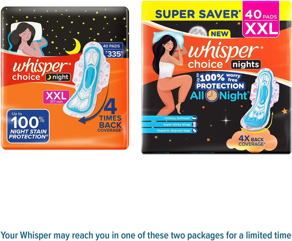 Sanitary Pads With Wings Overnight 40 pads