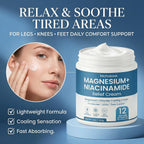 Magnesium Niacinamide Relief Cream - Topical Magnesium Chloride Cream for Joints, Legs & Feet with Arnica & Boswellia - Lightweight, Non-Greasy Formula - 4 oz(1 Pack)