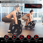 Fitness Timer with Stopwatch Button, Suitable for School/exam/Home Exercise/Gym/Gym SMAHEAT Electronic Fitness Timer (1.5 inch six-Digit All-red)