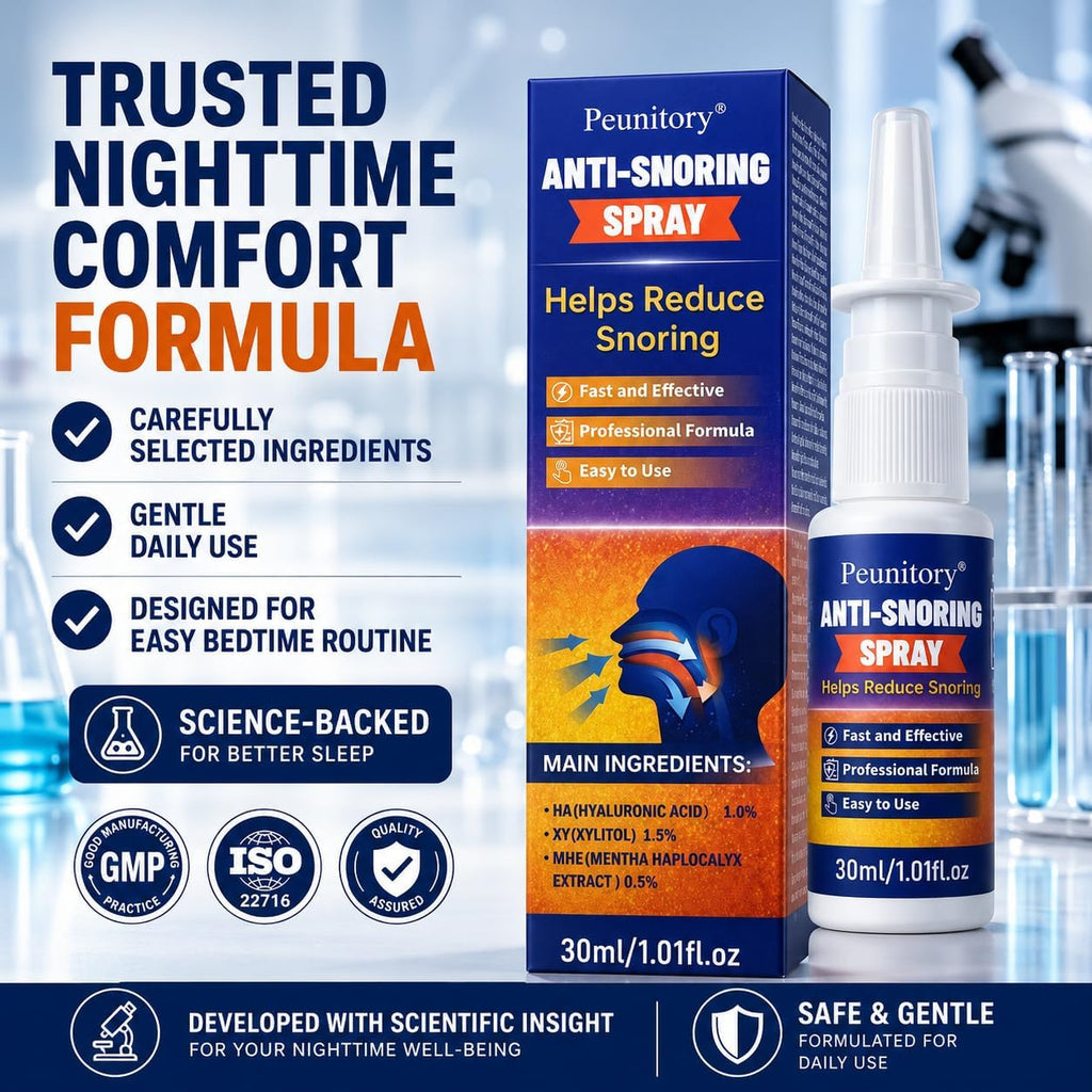 Anti Snore Spray for Adults, Fast-Acting Snore Stopper Spray for Quiet Sleep, Supports Comfortable Nighttime Breathing, Throat Spray Alternative to Mouth Tape, Nasal Strips and Mouthpiece, 1.01 Fl Oz | Fast-Acting Formula, Easy-to-Use Spray