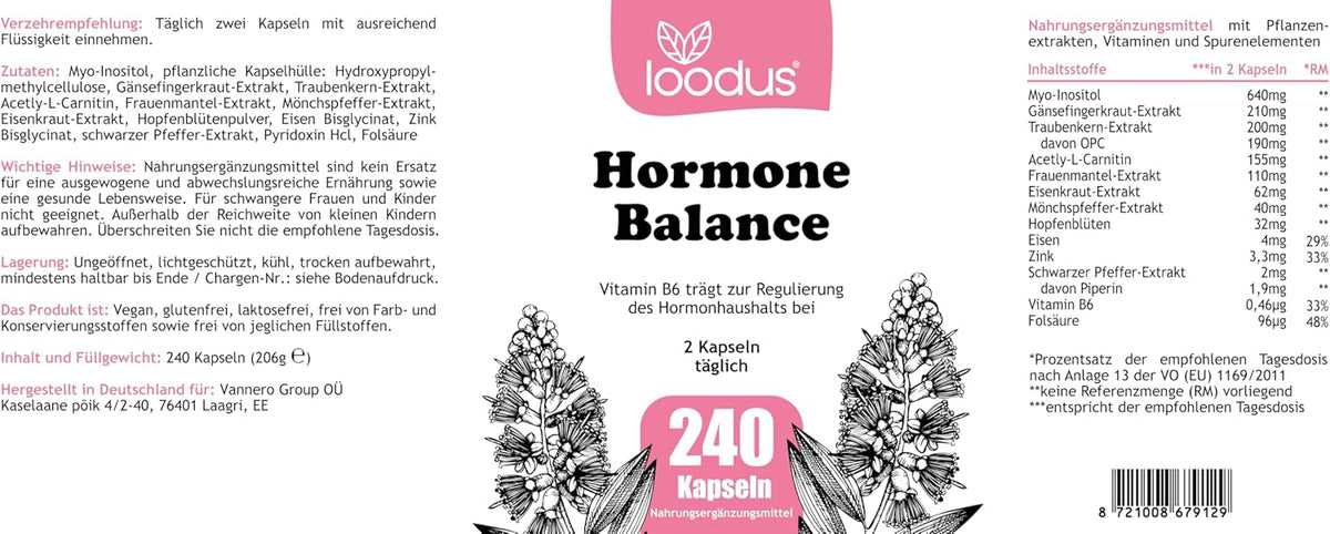 Hormonbalance Dietary Supplements