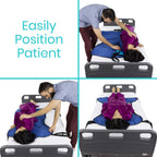 Vive Patient Lift Sling with Opening (400lb Capacity) - Lifting Aid Straps | For Transfer - Commode Chair for Hydrolic Medical Full Body Device for Elderly, Bariatric, Nursing, Caregiver - Mesh Support