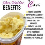 3CAYG 1 lb Unrefined Shea Butter for Hair, Skin, and Nails