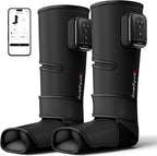 Comfytemp Air Compression Leg Massager for Circulation and Pain Relief FSA | Cordless & Rechargeable, Recovery for Varicose Veins, RLS, Foot and Calf Compression Boots, HSA Eligible (Fit Calf 13"~19")