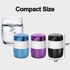 DUBSTAR 3-in-1 Pill Crusher Fine Powder Pill Grinder Pill Cutter Purple