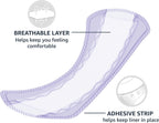 Amazon Basics Daily Pantiliner, Regular Length, Thin Absorbent Feminine Pads for Women, Unscented, 50 Count (Previously Solimo)