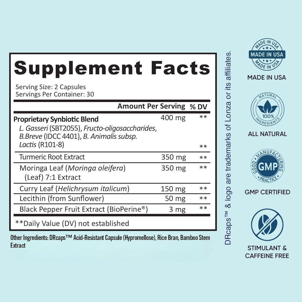 BB Company Provitalize | Probiotics for Women Digestive Health, Menopause, Joint Support | Sexy Midsection Curves, Bloat | Turmeric Curcumin Moringa | Packaging Vary | 60 Ct