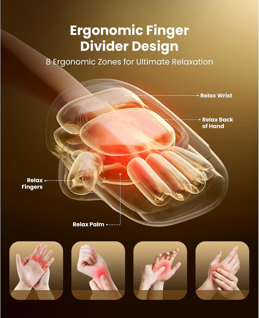 BOB AND BRAD Hand Massager with Heat and Compression, Individual Fingers | Upgraded, FSA-HSA Eligible, Portable HandSpa Pro Hand Massager for Arthritis and Carpal Tunnel, Pain Relief, Birthday Gifts
