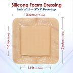 Gauze and Wound Dressings Silicone High Absorbency 7.62 cm