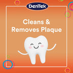 Dentek Floss Picks, Kids Flossers, Wild Fruit Flavor, 90 Count | Remove Food & Plaque, Designed for Kids', For Tight Teeth & Small Hands, Fun Flossers, Kid-Friendly Dental Floss