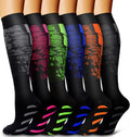 6 Pack Copper Compression Socks for Women and Men Circulation-Best Support for Medical,Running,Nursing,Athletic