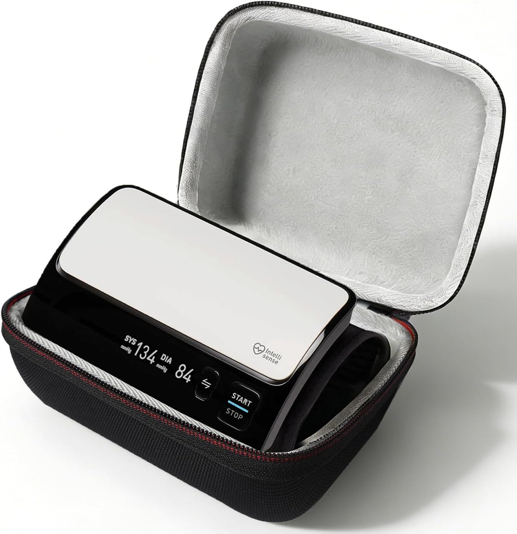 Hard Carrying Case for OMRON Evolv Wireless Blood Pressure Monitor, for Omron BP7000 Bluetooth Upper Arm Blood Pressure Monitor, Travel Storage Case for OMRON HEM-7600T-BK BP Monitor, Black Case Only