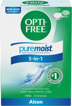 Opti-Free Puremoist Multi-Purpose Contact Lens Cleaning and Disinfecting Solution with Lens Case, 2 Fl Oz (Pack of 1)