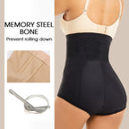 MOVWIN Postpartum Belly Wrap C Section Panties Belly Band Abdominal Compression Corset Girdle Shorts with Zipper