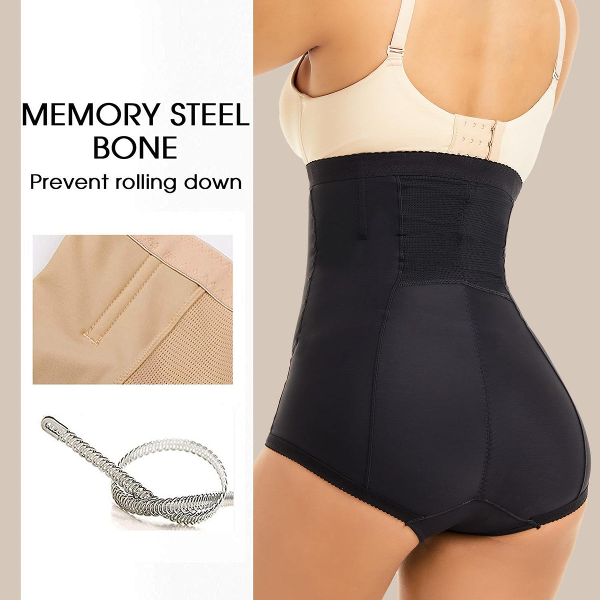 MOVWIN Postpartum Belly Wrap C Section Panties Belly Band Abdominal Compression Corset Girdle Shorts with Zipper