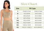 FEOYA Sports Bras for Women Zip Front Sports Bra X-Back Fitness Yoga Tank Tops Compression Bra High Impact for Running