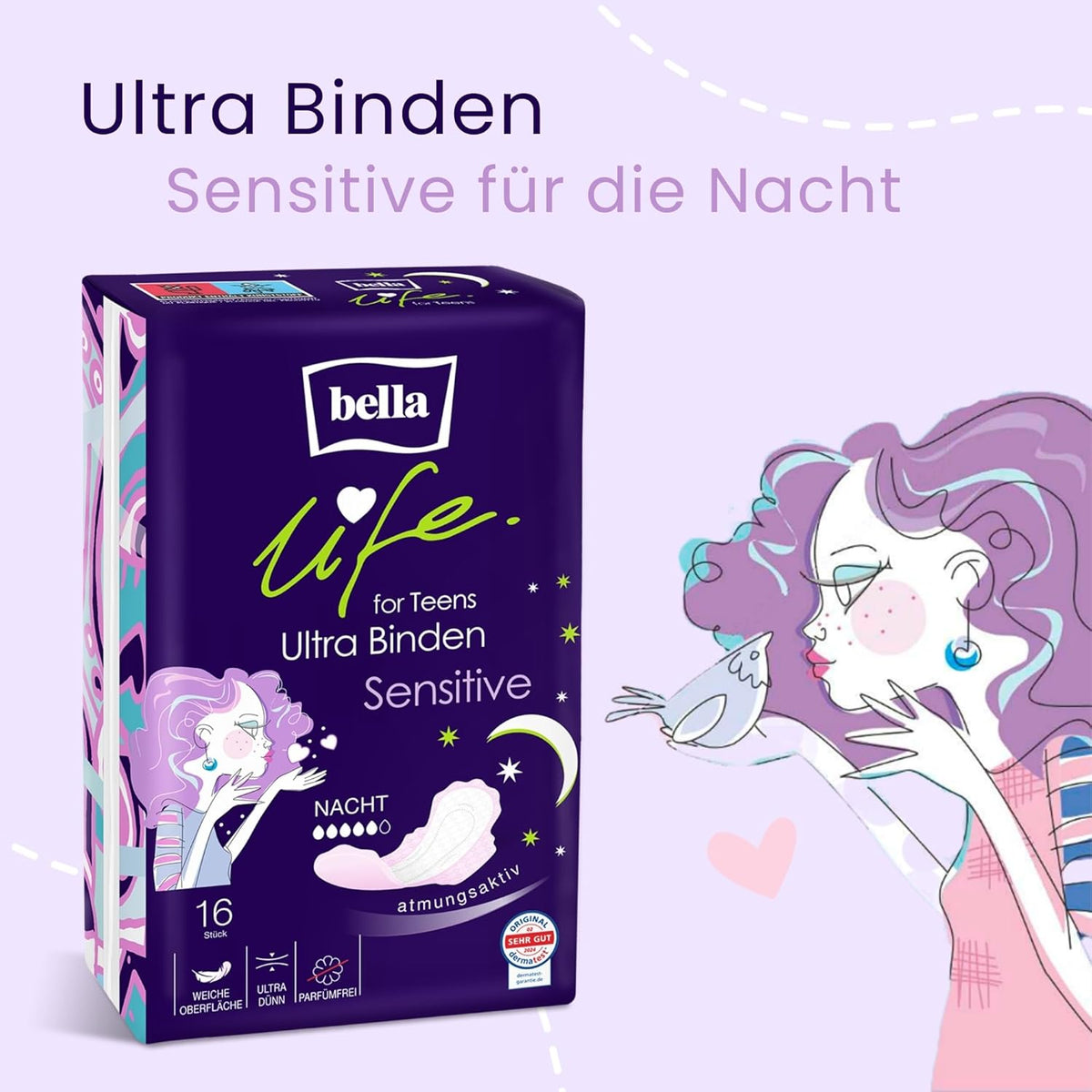 bella Sanitary Pads 16 pieces