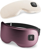 Heated Eye Mask - Cordless Eye Mask for Dry Eyes, Eye Relief, Improved Sleep, Washable Eye Heating pad for Travel and with Replaceable Shell