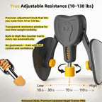 Kegel Trainer Pro for Men, 10–130lb Adjustable Resistance Pelvic Floor Trainer with 20-Day Plan & Anti-Slip Straps, Upgraded Gold Edition Home Workout Equipment