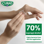 Curad, Alcohol Prep Pads, Medium Isopropyl Alcohol Wipes Individually Wrapped, 400 Count
