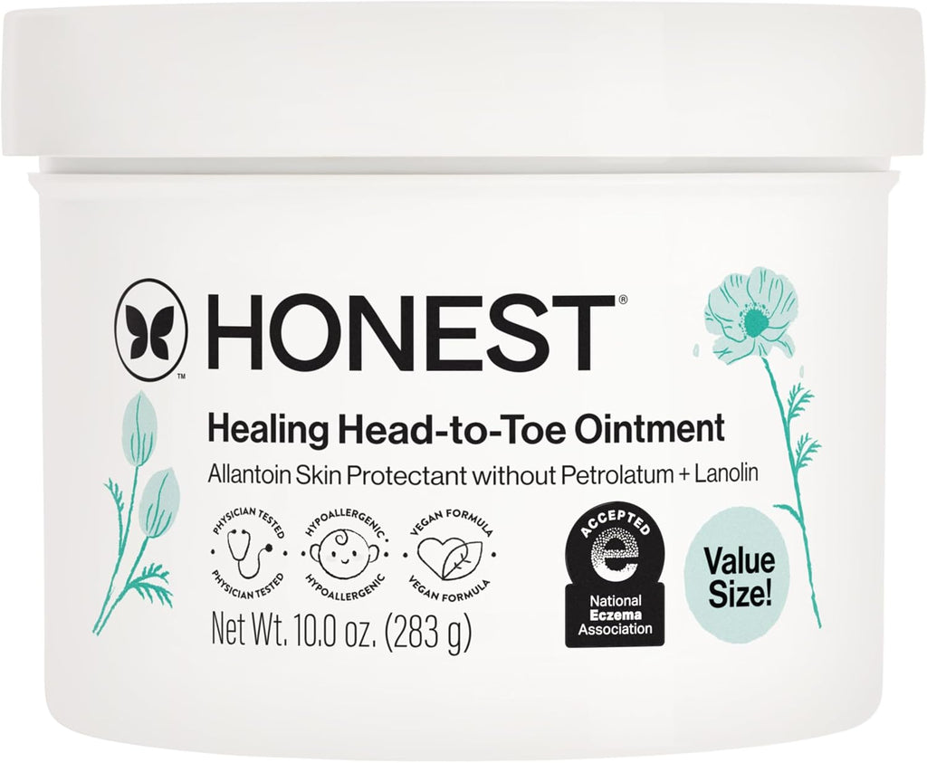 The Honest Company Head-to-Toe Healing Ointment, Fragrance-Free, 10 oz