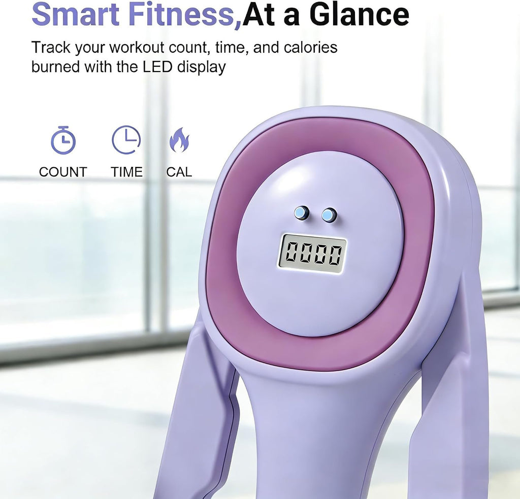 Thigh Trainer for Women, 15-60LB Adjustable Resistance Inner Thigh Exerciser for Pelvic Floor Strengthening, Kegel Equipment with Data Tracking, Home Gym Fitness for Postpartum Recovery & Shaping1