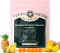 Premium Feminine Balance Gummies,Improve Immune,Promotion of Women's Health,Vegan,Hawaiian Pineapple Flavor Supports Vitality & Gut Health-60 Gummies-30 Servings