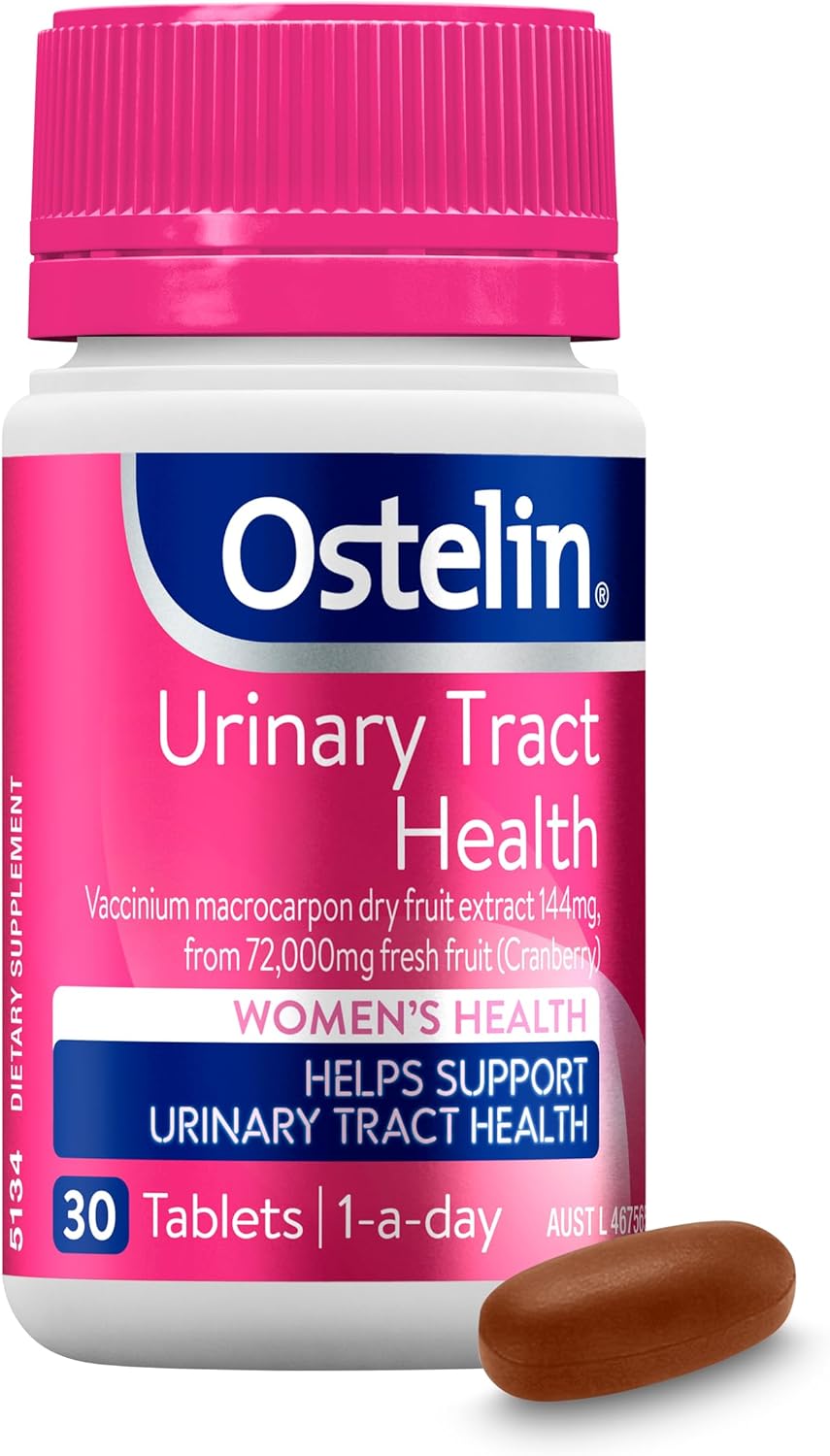 Ostelin Urinary Tract Health - High Strength Cranberry 72000mg 30 Tablets – Antioxidant Support – Maintains Urinary Tract & Kidney Health