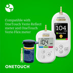 OneTouch Verio Test Strips - 60 Count - Diabetic Test Strips for Blood Glucose Meter & Daily Blood Sugar Levels - 30 Count/Pack (2 Pack)