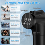APHERMA Massage Gun, Muscle Massage Gun for Athletes Handheld Electric Deep Tissue Back Massager, Percussion Massage Device for Pain Relief with 30 Speed Levels 9 Heads Black