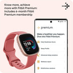 Google Fitbit Versa 4 Fitness Smartwatch - Pink Sand/Copper Rose