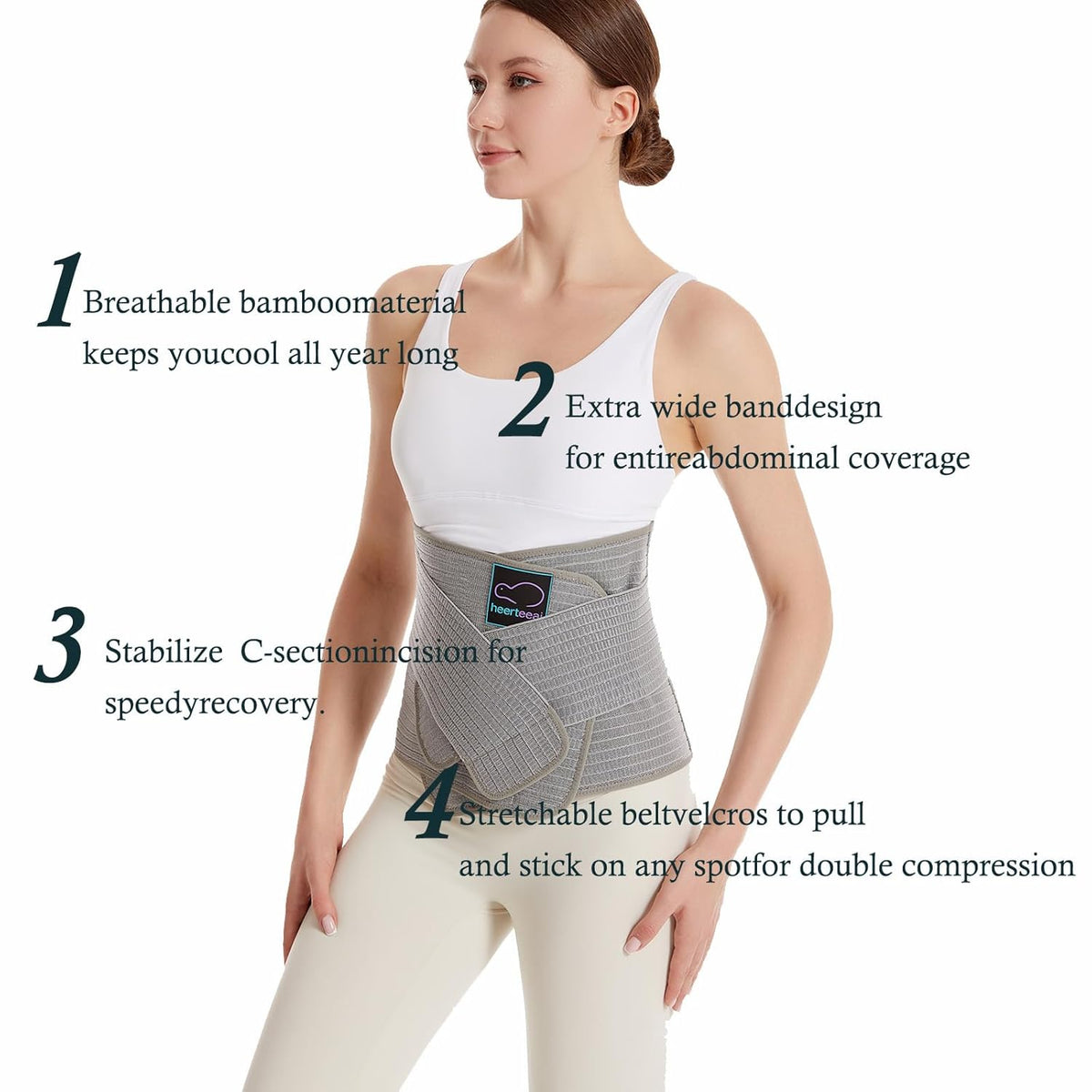 Postnatal Gastric Band, Gastric Band for Post-Surgery Care, Adjustable Lumbar/Pelvic Belt for Abdominal and Lumbar Support