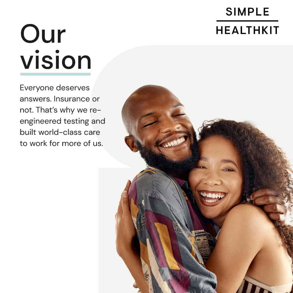 Simple HealthKit At-Home Men’s Health Test - Comprehensive Hormone & Protein Panel for Males - General Wellness Testing Sample Collection Kit - Fast Lab Results