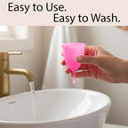 Reusable Menstrual Cup for Women | FDA Approved | Made of Ultra Soft 100% Medical Grade Silicone | Odour, Rash & Itch-Free Period | Leak-Proof Protection for 8-10 Hours, Pack of- 1