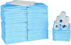 100 Pack of 33 * 45CM Disposable Urine Pads with Quick Drying and Leakproof Features,Super Absorbent Protection Disposable Underpads for Diaper Changes, Bed and Table Protection