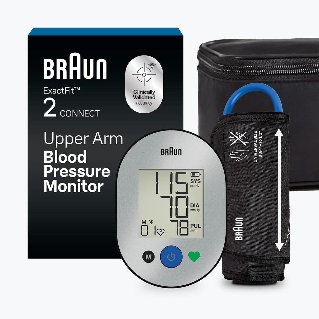 Braun ExactFit 2 Connect Upper Arm Blood Pressure Monitor with Bluetooth
