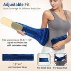 Comfytemp Microwavable Moist Heating Pad for Back and Waist Pain Relief | FSA Eligible HSA Warm Compress for Sciatica, Lower Back, Period Cramps, Hot Therapy for Women, Men, Home Office, Comfort Gift