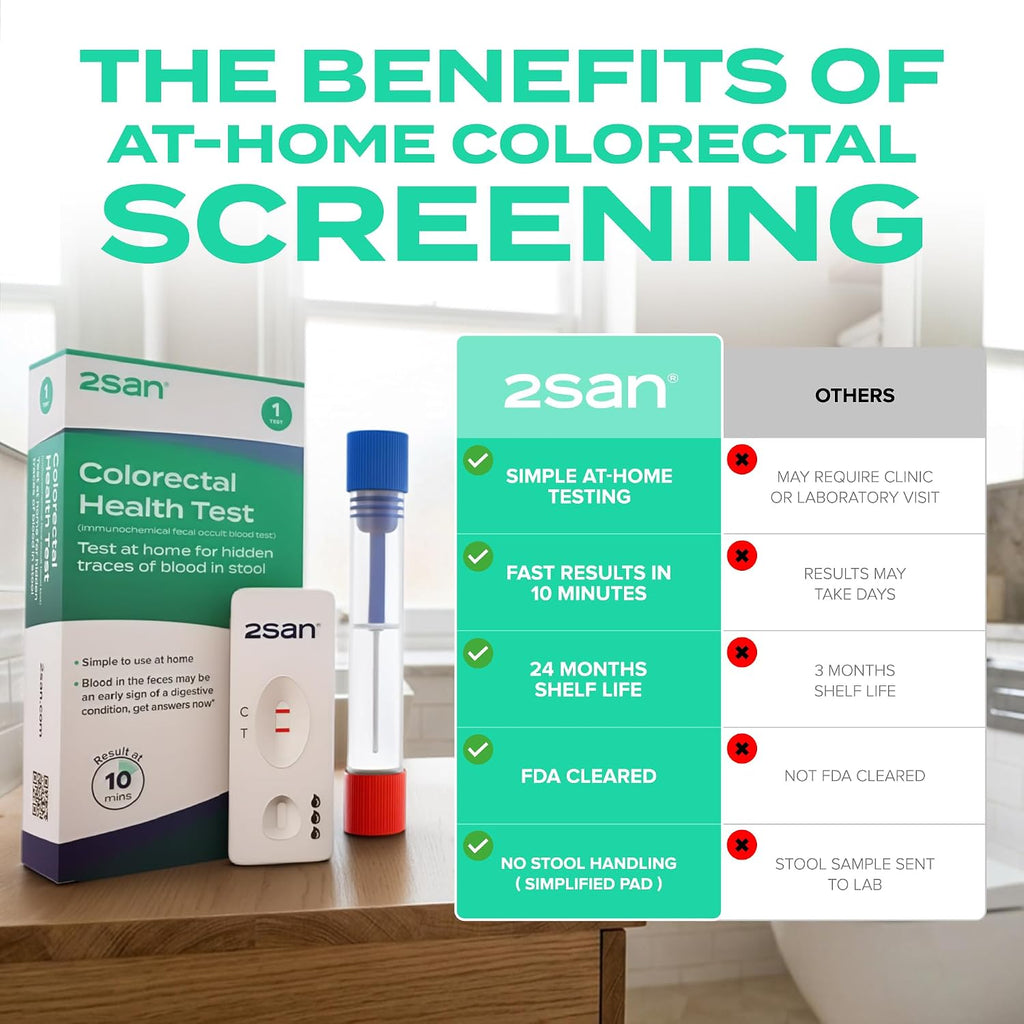 2San Stool Blood Test Kit - Fecal Occult Blood Home Test