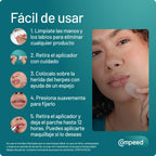 Compeed Lip Herpes Patches, Hydrocolloid Treatment Rapid Healing, Pack 15 pcs.