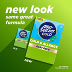Alka-Seltzer Cold, Cold & Allergy Max Strength Fast Gels, Allergy Medicine, Multi-Symptom Relief, Body Aches and Pains, Congestion Relief, 24 Count (Packaging May Vary)