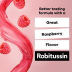 Robitussin DM Cough and Chest Congestion, Raspberry, 8 fl oz | Adult Cough Suppressant and Expectorant, Cough Plus Chest Congestion, Thins and Loosens Mucus, Fast and Effective Relief