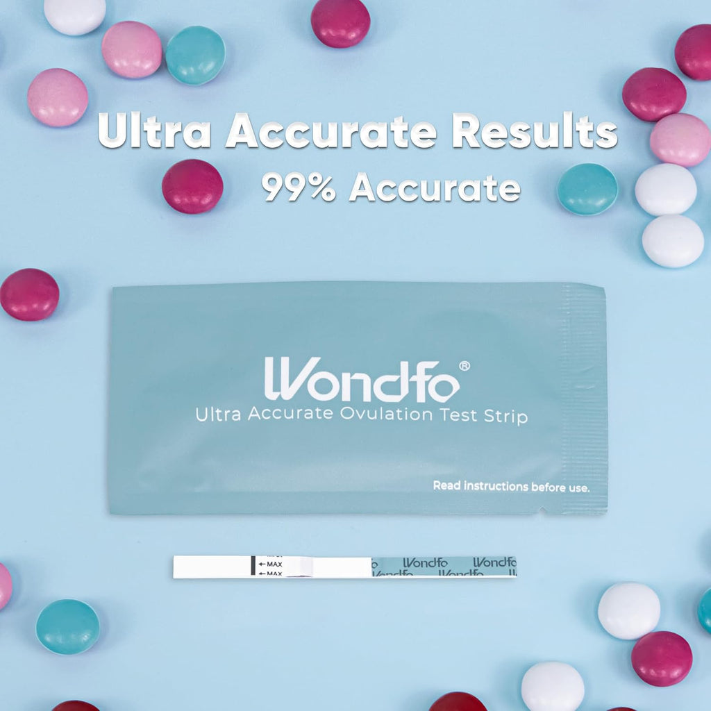Wondfo Ultra Accurate Ovulation Test Strips with Numerical Result, 20 Count | Quantitative Tracking Beyond Yes/No, Log Daily LH on Fertility Chart, Trying to Conceive