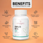 Autoimmunity Care Complete Biotic Care – 3-in-1 Pre Pro & Post Biotic Supplement | Prebiotics + Probiotics Supplement with Postbiotics, for Women & Men | Digestion Improve Supplement, Gut & Immunity | 60 Caps (30 dose)
