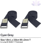 Yoga Straps 1.8M or 2.5M, Durable Cotton Yoga Straps for Stretching, Adjustable Yoga Belt Strap for Yoga, Dance, Gym Workouts