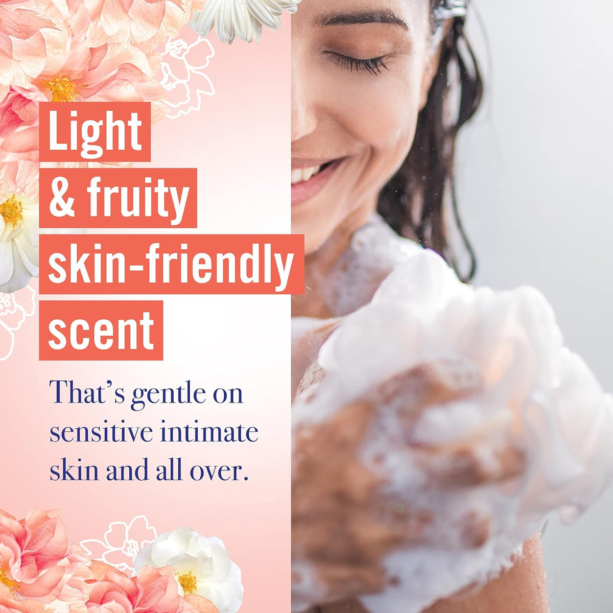 VAGISIL Scentsitive Scents Daily Intimate Feminine Vaginal Wash, Peach Blossom, 12 Fluid Ounce / 354ml