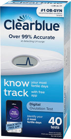 Clearblue Ovulation Test with Clear Digital Results, Over 99% Accurate at Detecting LH Surge, 40 Ct