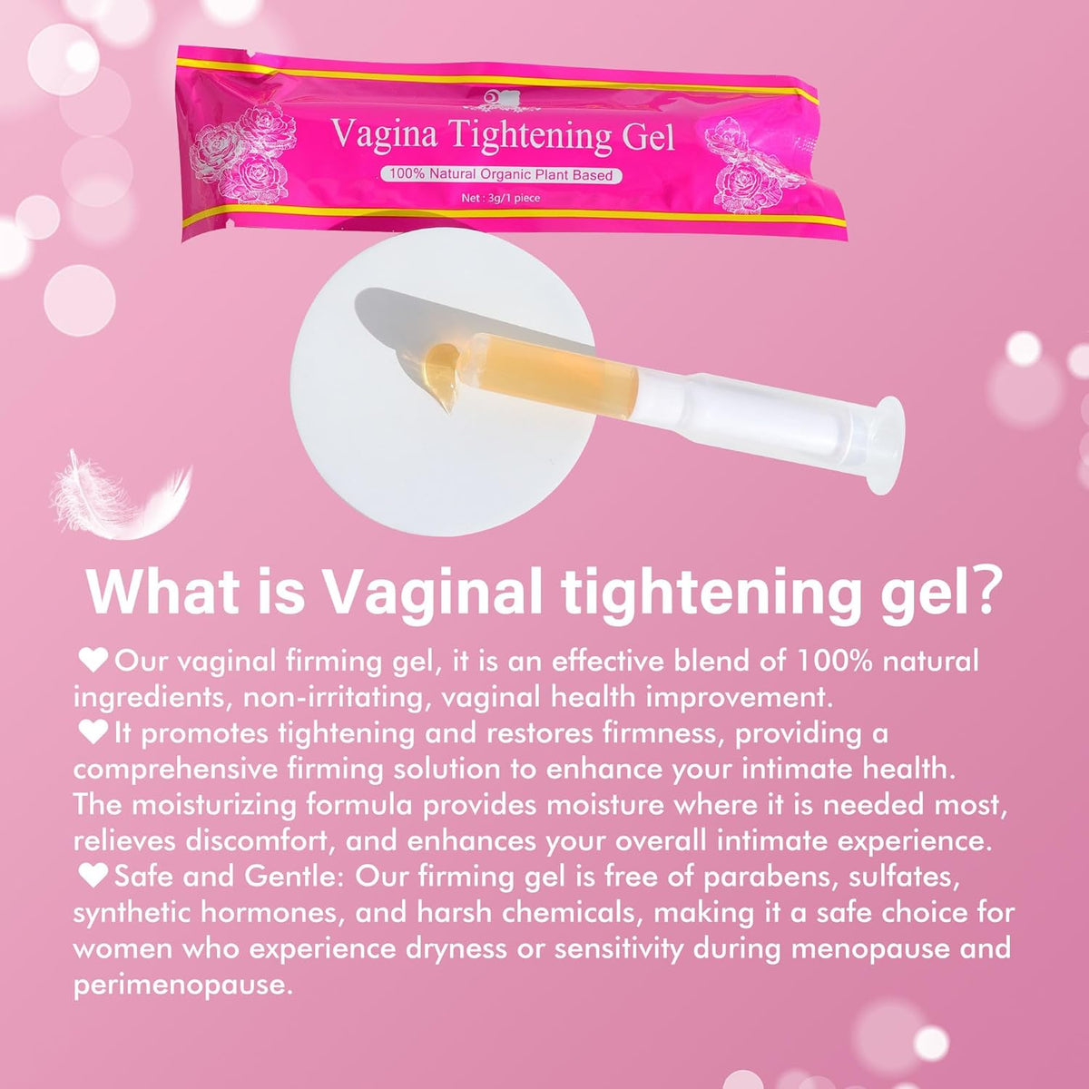 VagiTite Med+ Premium Vaginal Tightening Gel - Gentle Firming & Rejuvenating Feminine Care Cream | Best Formula for Women's Health & Elasticity Support (4+1 Pack)