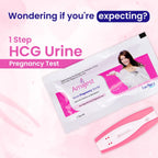 Leeford Amigest Pregnancy Test Kit |1 Step HCG Urine Test | At Home Pregnancy Test Kit | Accurate Result in 3 to 5 Minutes | Home Pregnancy Check | Single-Use Device with Dropper (Pack of 3)