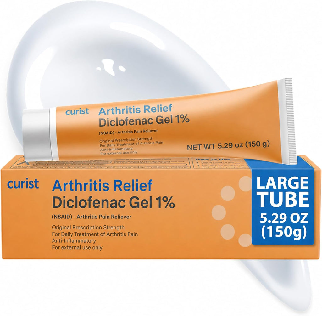 Curist Diclofenac Sodium Topical Gel 1% 150g (5.29 oz) for Arthritis Pain