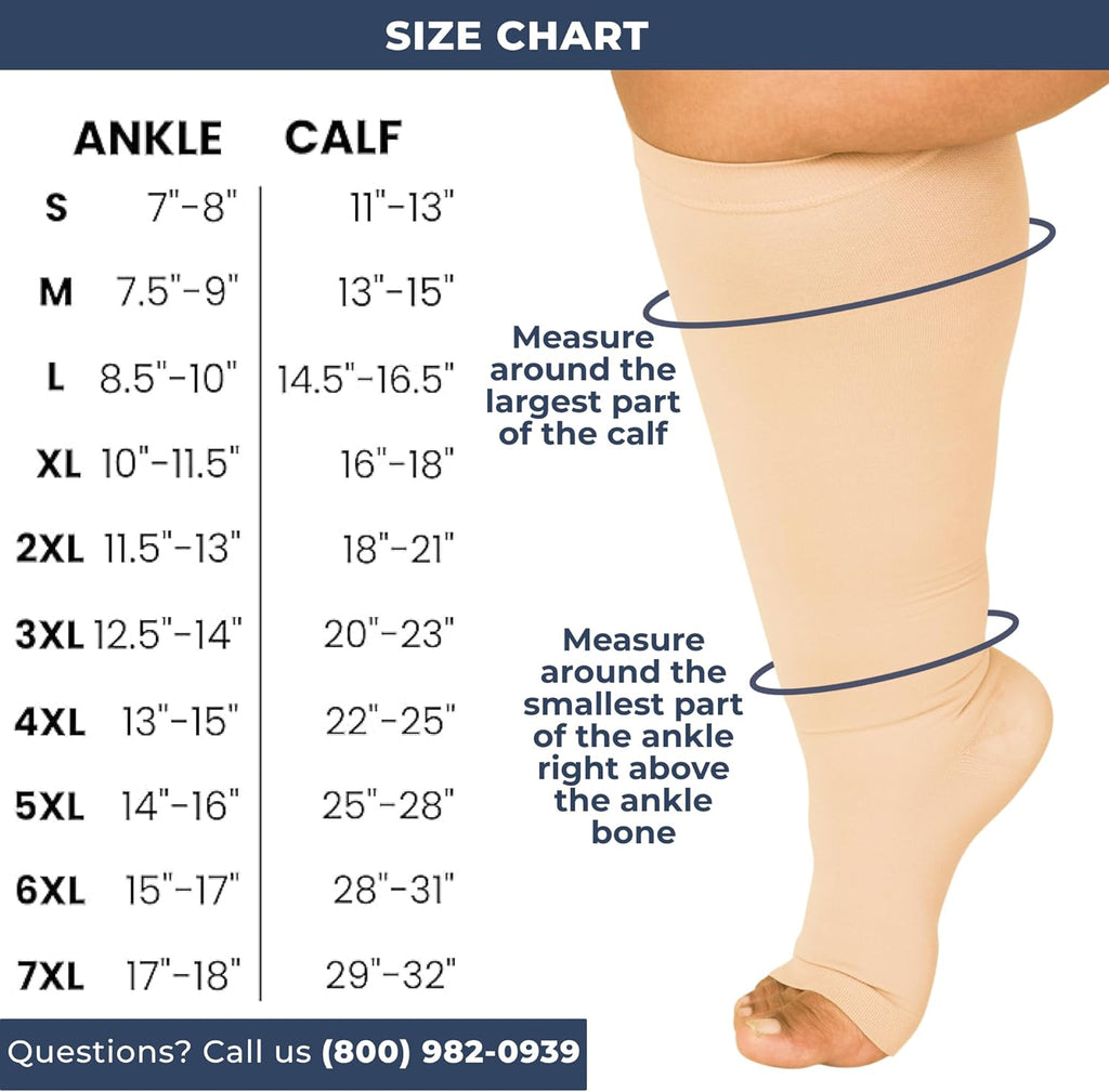 Meias Support and Compression Garments 30 mm